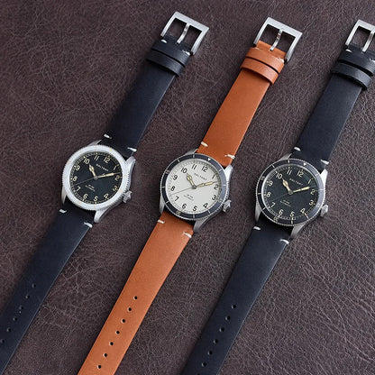 Baltany 38MM Military Watch Men  S2076 NH38 Automation Stainless Steels 100m Waterproof Vintage Khaki Aviation Homage Watch