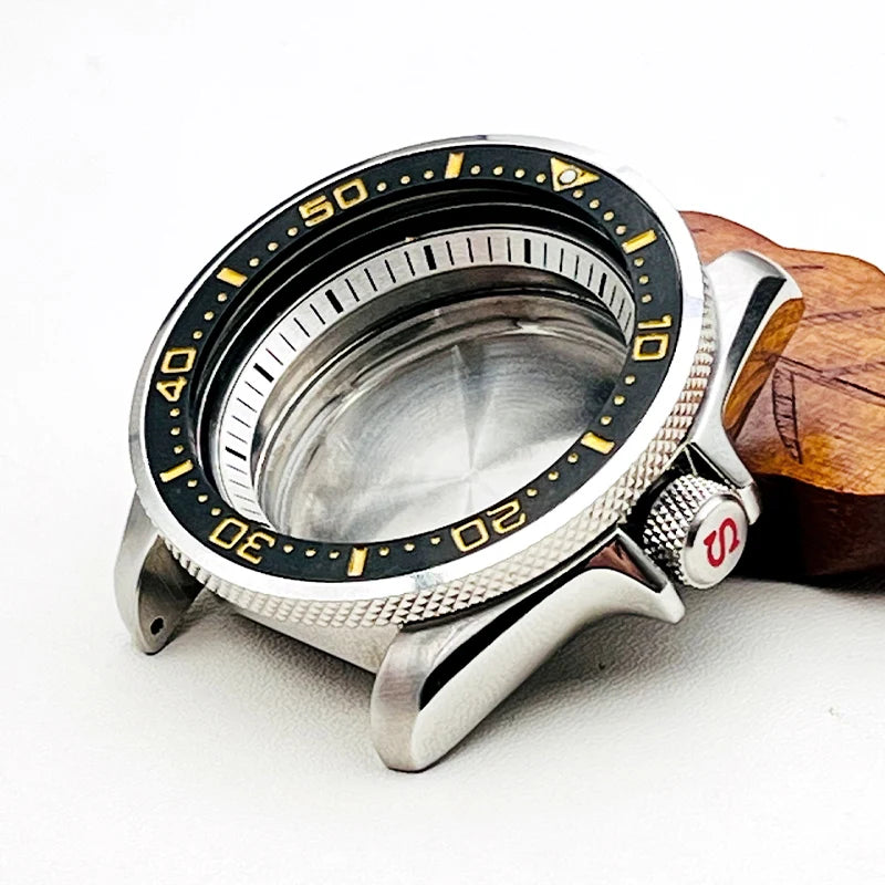 NH34 NH35 Case SKX007 Watch Cases fit for NH35 NH36 7S26 Movement Crown at 3.0 Click Spring NH35 Mod Seiko SKX007 Watch Case