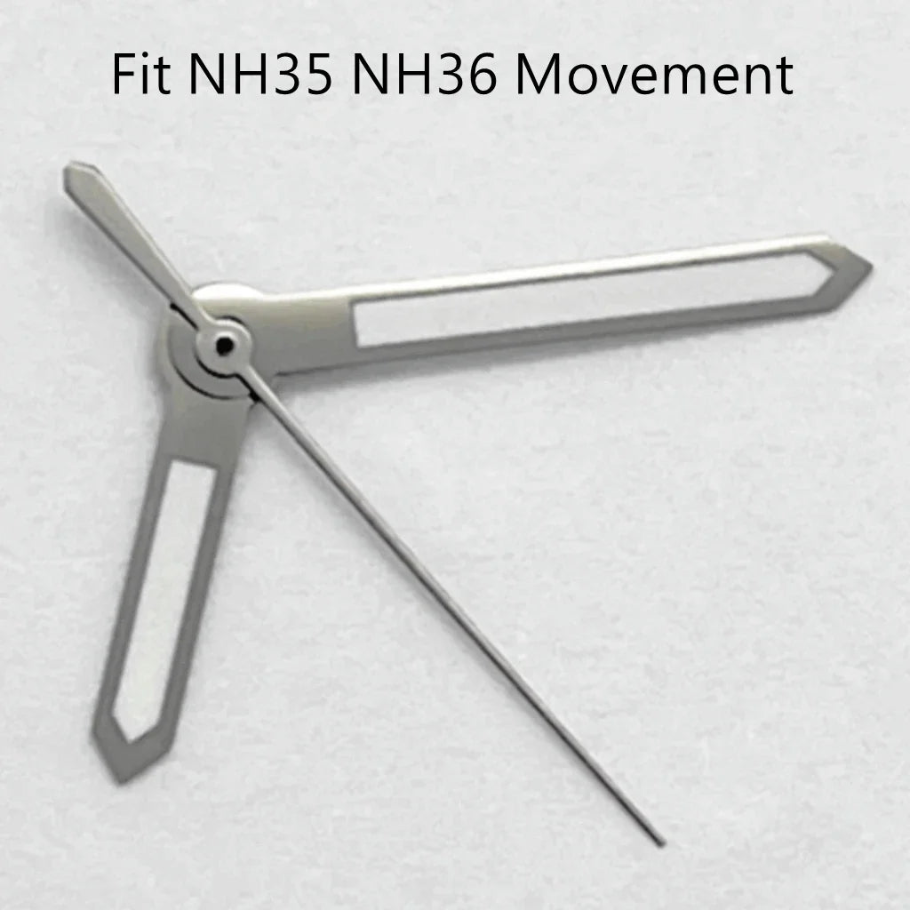 Wide NH35 Watch Hands Green Luminous Fit NH35 NH36 PT5000 ETA2836 2824 DG2813 3804 Miyota8215 8205 821A Movement Watch Accessories