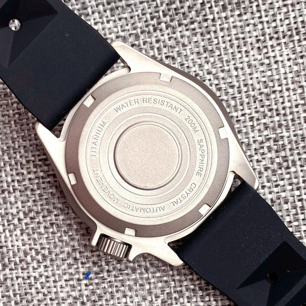 Tandorio Titanium Retro SKX TD249 Dive Automatic Watch 37mm NH35 20bar 120clicks