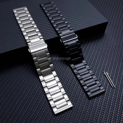 Titanium Strap 18mm 20mm 22mm Folding Buckle Quick Release FLat End Metal Watch Band for Seiko for Men Watches Accessories