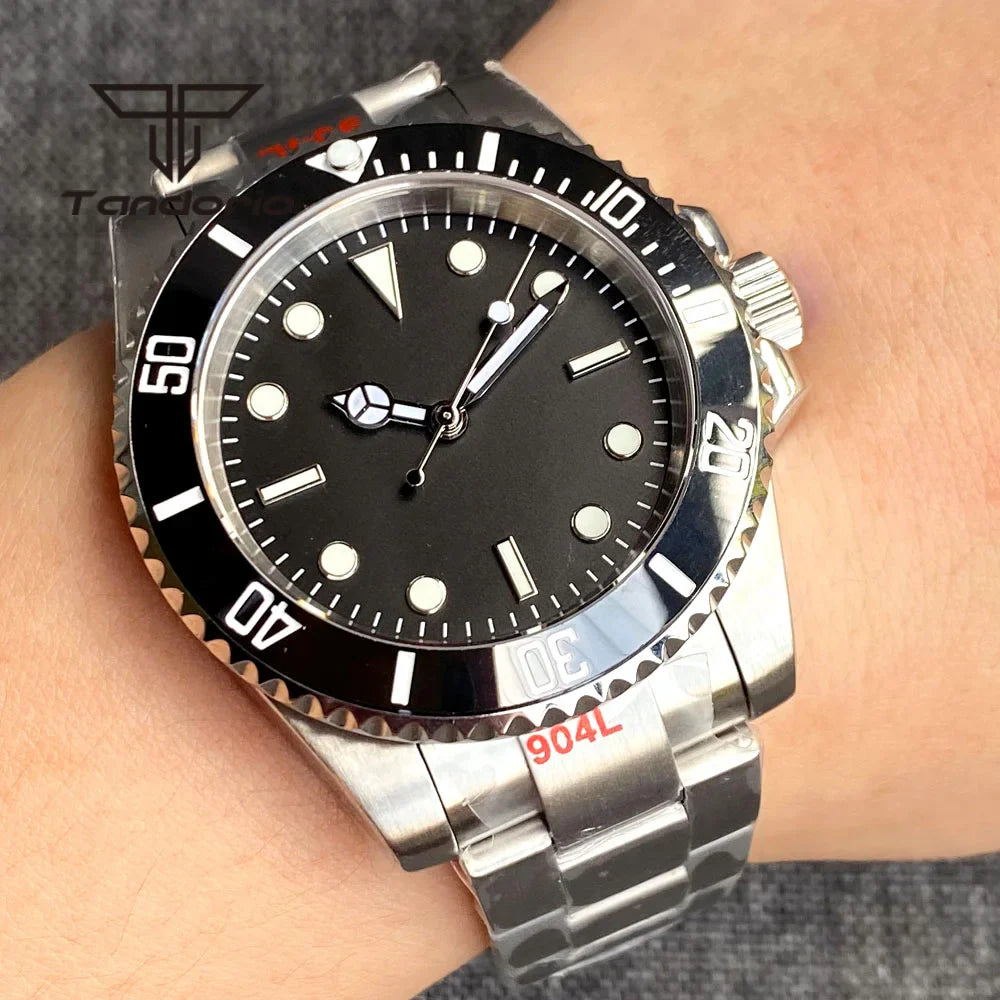 Tandorio TD266 PT5000 NH35A Miyota 40mm SUBMARINER dive Watch Sapphire