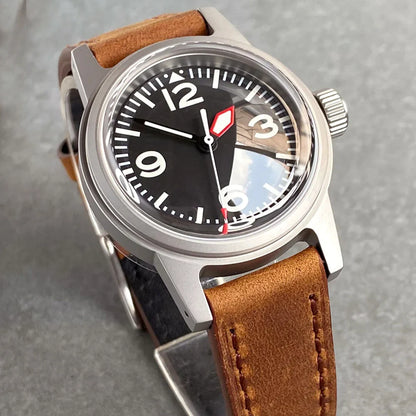 Tandorio TD135 Pilot 36mm PT5000 NH35 Brushed Case Domed Sapphire