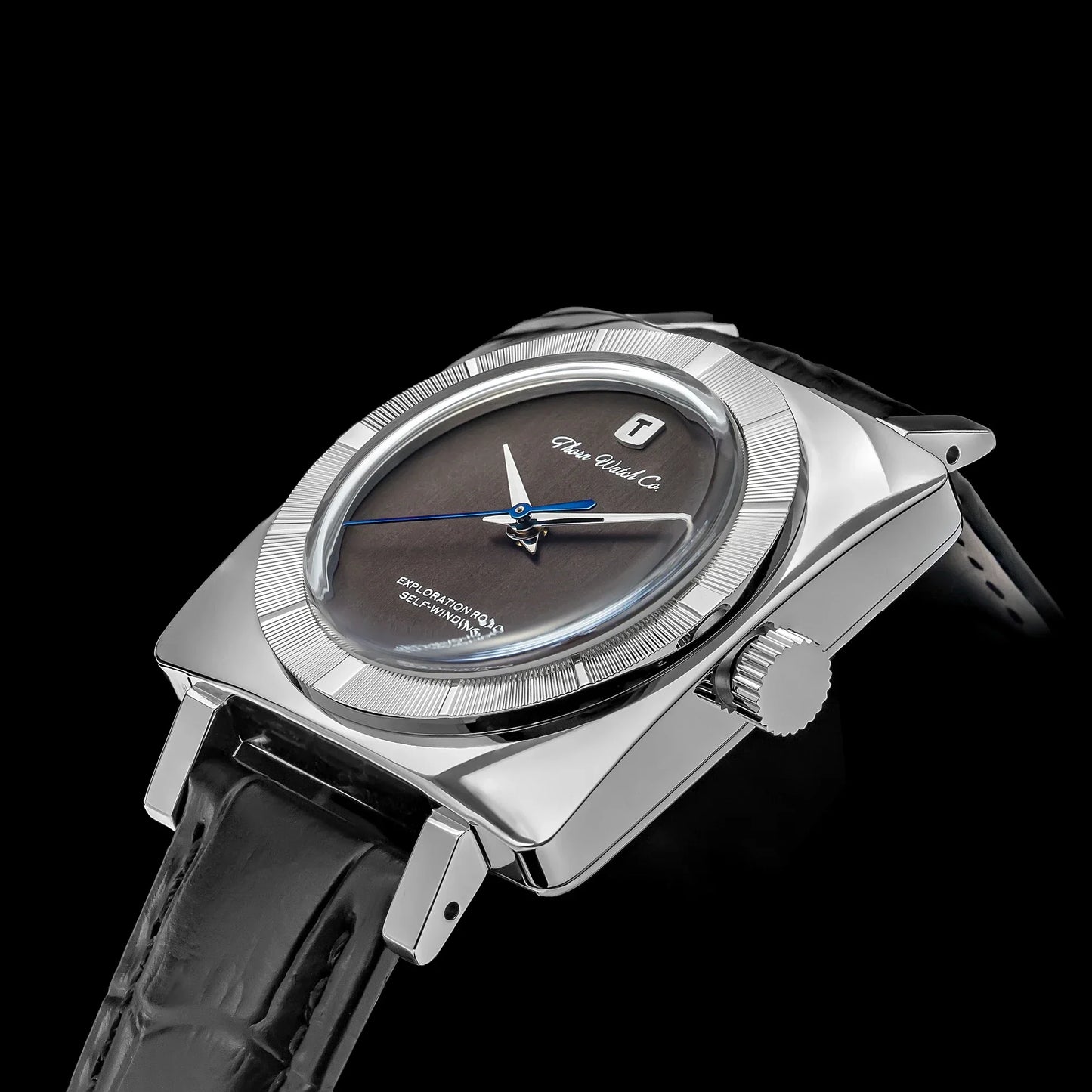 THORN T016 Square Watch 34MM PT5000 Dress Sapphire Pot lid Bubble Mirror 5ATM Fashion