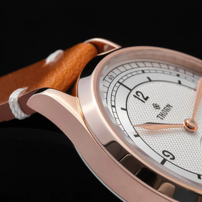 THORN Too1  quartz Sub Second Watch 37mm Case 3ATM AR Sapphire Pilot