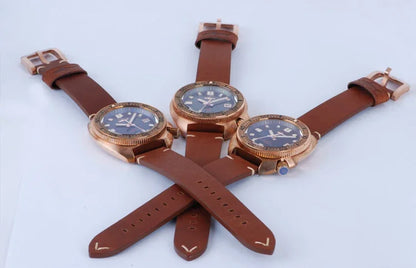 Heimdallr Turtle 6105 Watch CUSN8 Bronze 45mm Sapphire Crystal NH35 20Bar C3 Super Luminous