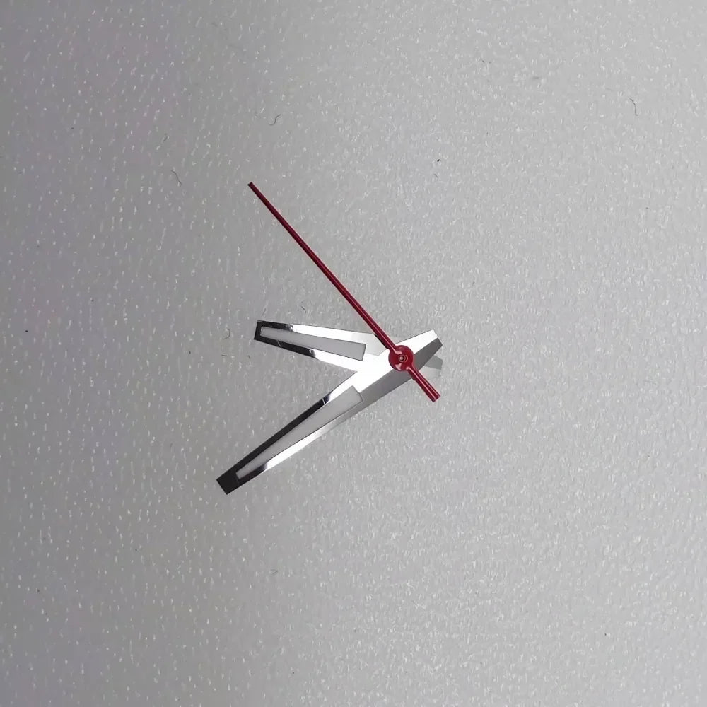 Green Luminous Watch Hands with Red/blue Second Needle for Men's Watch Replacement Accessories Fit NH35/NH36/4R Movement