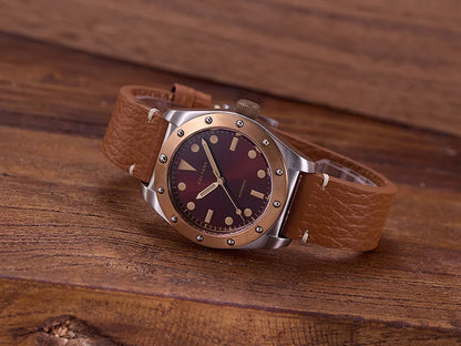 Baltany Bronze Bezel Watch S4030 NH38 20Bar Sailing Diver AR Sapphire 40MM Diver