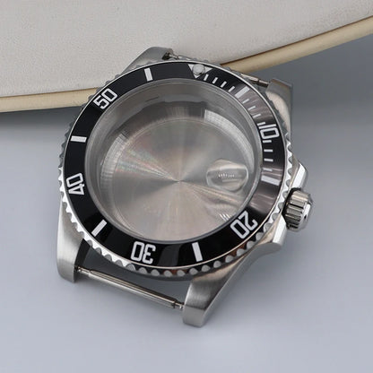 NH35 40mm SUB Black Ceramic Insert Watch Case Sapphire For NH34 NH35 NH36 NH38 4R36 Miyot8215 ETA2824 Movement 20ATM Waterproof