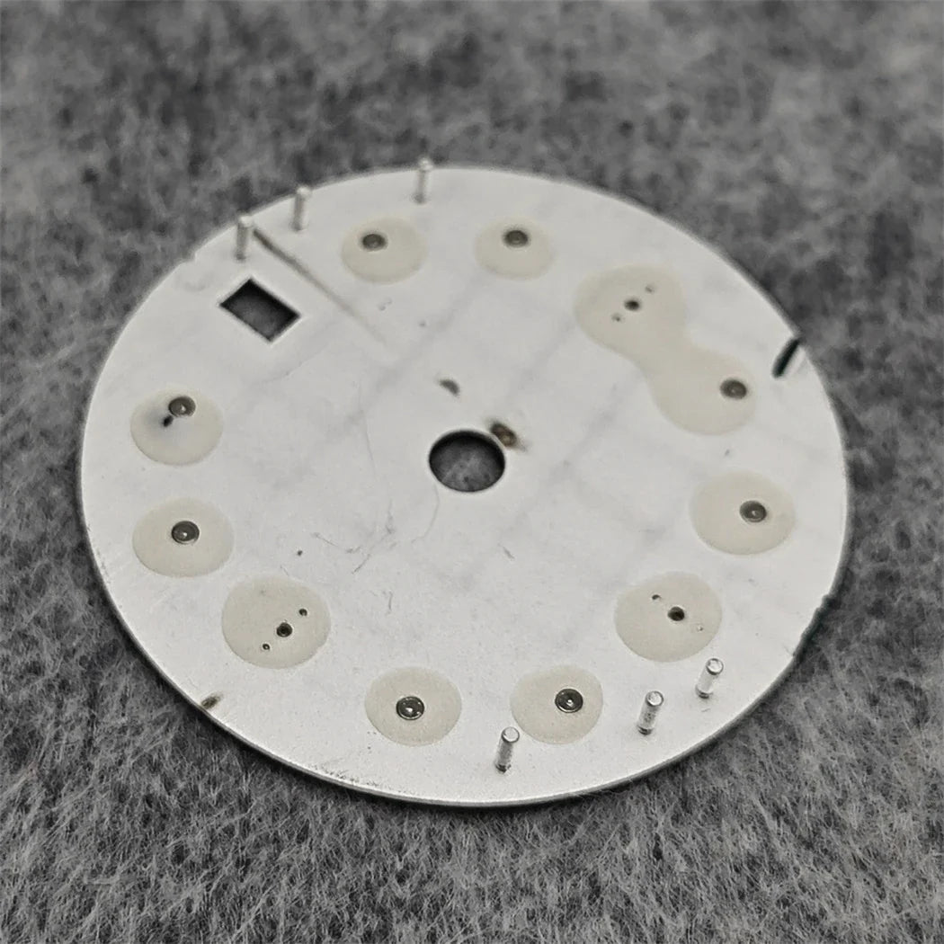 29MM Single calendar Watch Dial Green Luminous Modified Watch Accessories GMT Four-Hand Watch Faces for Japan NH34 Movement