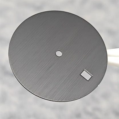 30.5mm Watch Dial DIY Vertical Texture Surface with Date Faces for PP Case Watch Accessories for NH35A / 4R35 Movement