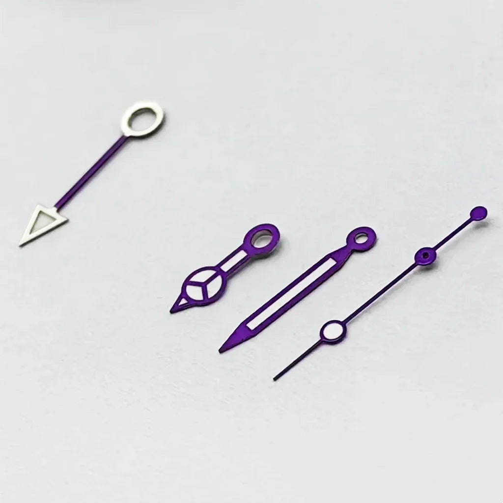 NH34 GMT Purple Watch Hands Fit NH34 NH35 NH36 Miyota8215 8205 821A ETA2824 2836 Movement Watch Accessories