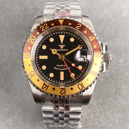 Tandorio NH34A GMT 6542 Mod Sapphire 20BAR 40mm Diver 40MM TD218D