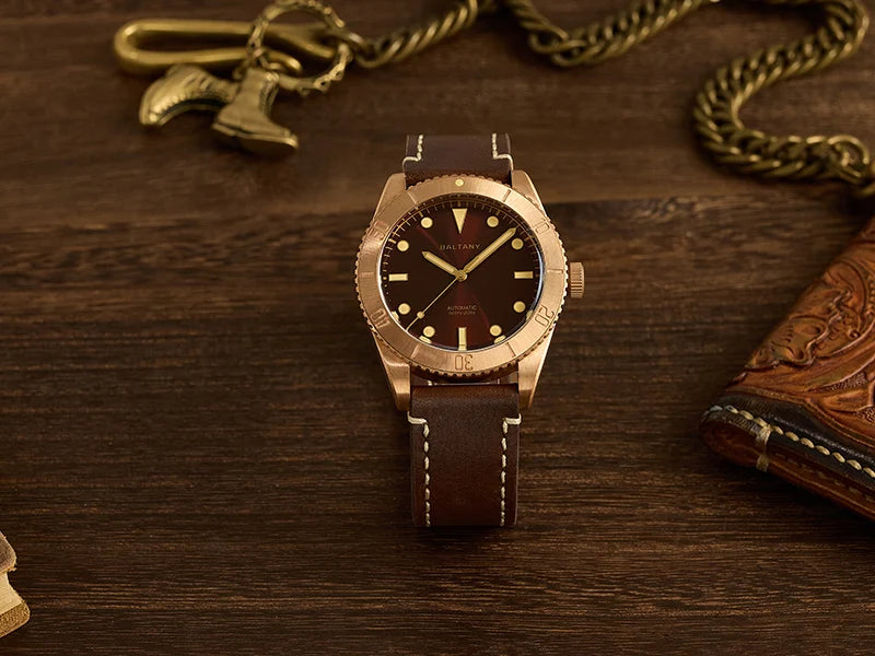 Baltany 44MM Bronze Diving Watch Man S3016 Luxury Sports Watch Super Luminous 20ATM Waterproof NH38 Automatic Mechanical Watches