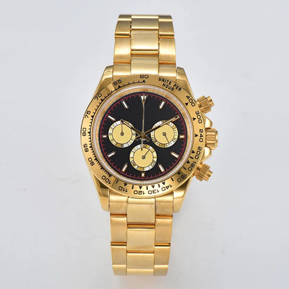 Oumashi Chronograph Automatic  ETA 7750 MOVT custom logo sapphire 40mm Daytona Panda Watch 5Bar