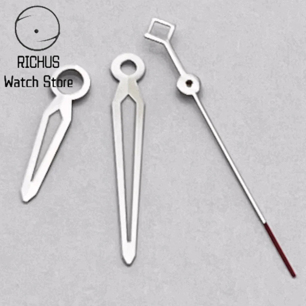 NH35 Silver Watch Hands Green Luminous Fit NH35 NH36 Movement Watch Accessories