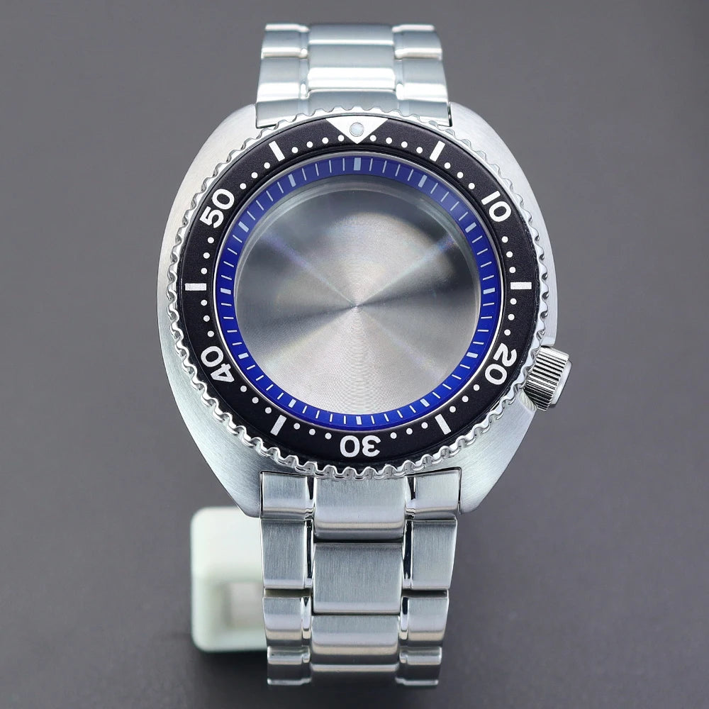 45mm Men's Watch nh35 Cases For NH35 NH36 Modified Abalone NH34 nh38 nh70 4R36 Movement 28.5mm Dial Sapphire Crystal Waterproof