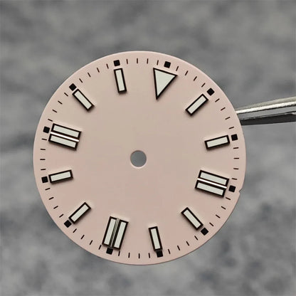 28.5mm Watch Dial Colorful Enameled Surface with Green Luminous Watch Faces for NH35/ ETA2836/ 8215 Mechanical Movement