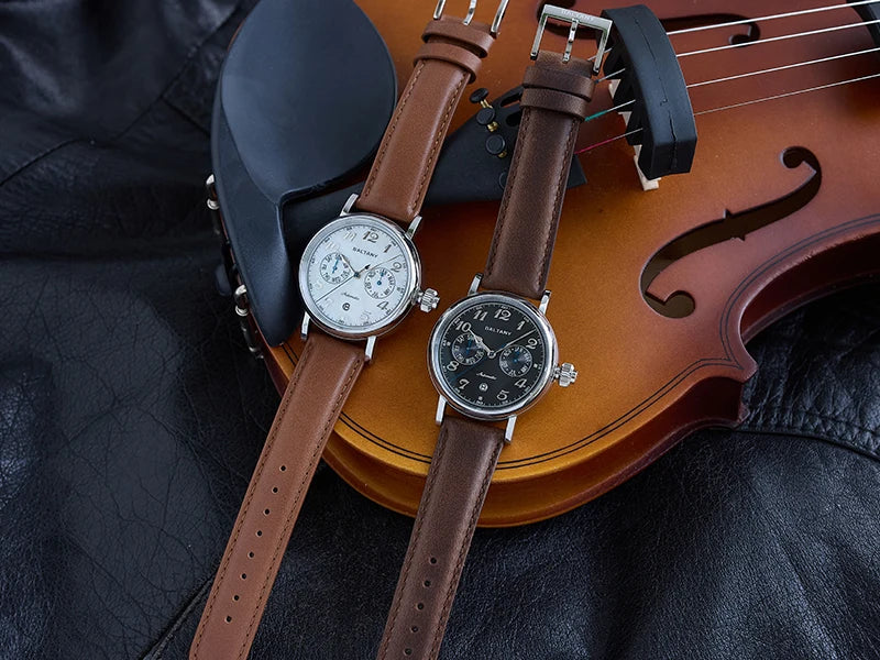 Baltany Pilot Watch Men S6048 9122 Automatic Watch Hardening Process Vickers 500HV Waterproof Luxary Mechanical Wristwatch Man