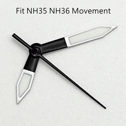 NH35 Watch Hands Black/White Watch Hands Fit NH35 NH36 PT5000 ETA2836 2824 Miyota8215 8205 DG2813 Movement Watch Accessories