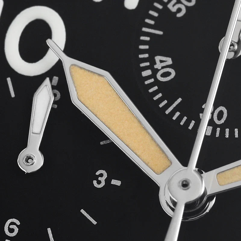 Militado ML1868KF Chronograph Watch  VK67 Quartz 10Bar 39MM Multifunction Military Watch BGW 9 Lume