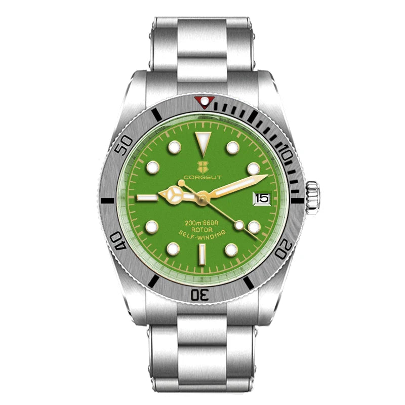 Corgeut Watch Diver CG2074 39mm NH35A Sapphire Crystal  Ceramics Bezel 10Bar SUB