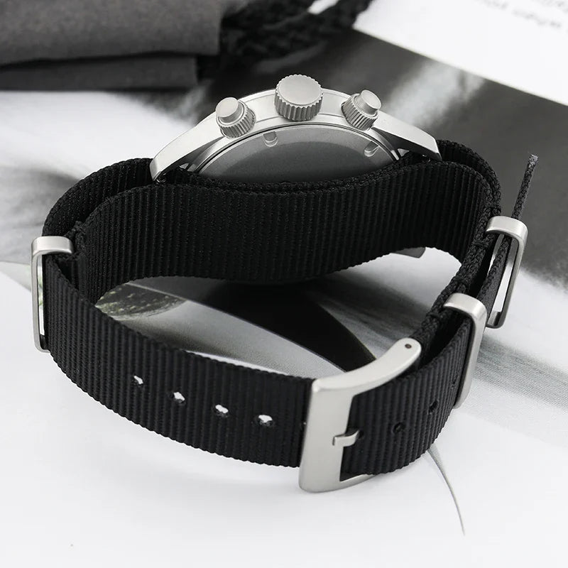 Militado ML1868KF Chronograph Watch  VK67 Quartz 10Bar 39MM Multifunction Military Watch BGW 9 Lume