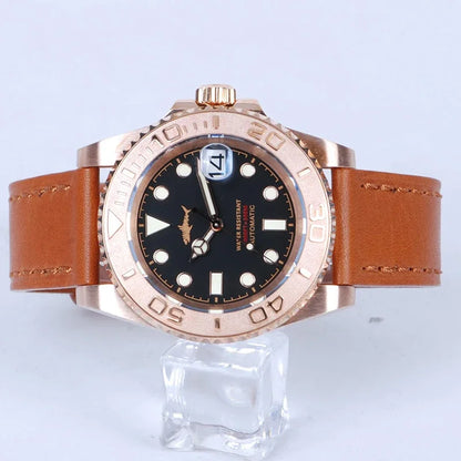 HEIMDALLR Bronze Diver Watch HMCR21 NH36 Automatic Sapphire BGW-9 Lume 44MM Yachmaster 30Bar