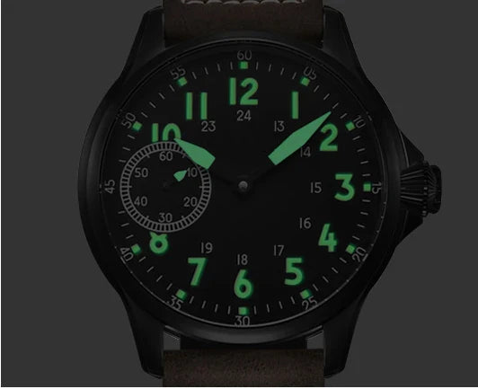 44mm  Men's Watch Seagull ST3600 Manual Winding Sub Second  Sapphire Luminous Chronograph