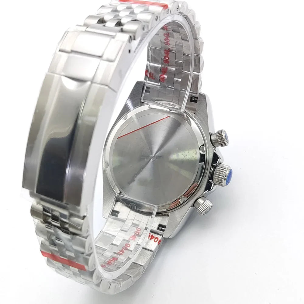 Sterile Chronograph Watch Customizable VK64 Quartz 40mm Panda Sapphire 39MM 5BAR