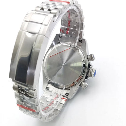 Sterile Chronograph Watch Customizable VK64 Quartz 40mm Panda Sapphire 39MM 5BAR