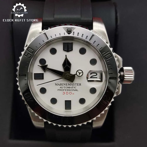Custom Watch 40mm  NH35 Diver Watch Sapphire glass back CW1102 YachtMaster