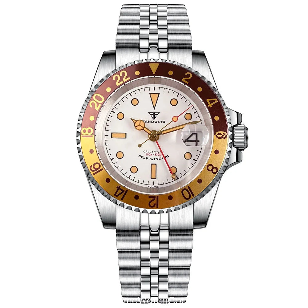 Tandorio NH34A GMT 6542 Mod Sapphire 20BAR 40mm Diver 40MM TD218D