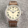 Tandorio Fluted Pilot Watch TD117A 20BARNH35 PT5000 Roman Numerals Sapphire 39mm