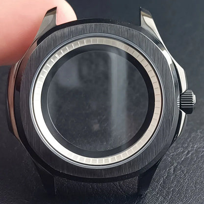 39.5MM Stainless Steel Sapphire Glass Waterproof Case Have Inner Ring FIT NH 35 NH36 NH70 Movement Watch Parts Accessories