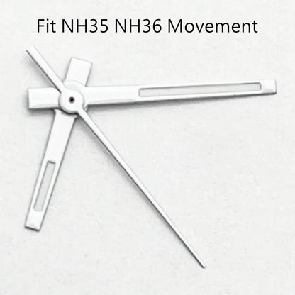 NH35 Watch Hands Green Luminous White/Gun color Fit NH35 NH36 ETA2836 2824 DG2813 3804 Miyota8215 8205 821A Movement