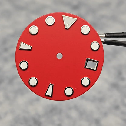 28.5MM New NH35 Dial Green Luminous Watch Face Matte Texture Dial for NH35/ NH36 Mechanical Movement Watch Accessories Repair Parts