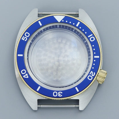 41mm NH35 Watch Case Stainless Steel Accessories For NH35 NH34 Mod Abalone NH36 NH70 Movement 28.5mm Dial Sapphire Crystal Glass