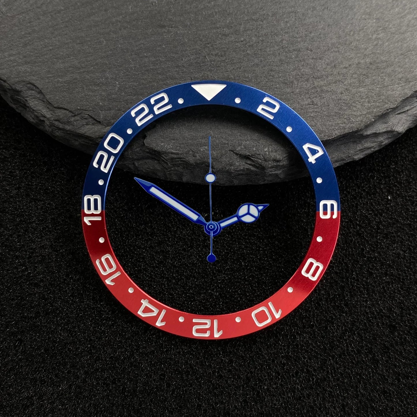 NH35 38-30.5mm bezel insert red Hands Watch Hands Blue Green Luminous Red Green Blue Hands For NH35/36/4R/7S Movement Watches Parts