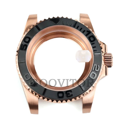 NH35 Watch Case 40mm For GMT YACHT-MASTER Seiko NH34/NH35/NH36/NH38 Movement Rose Gold Jubilee Bracelet Submariner NH35 Case