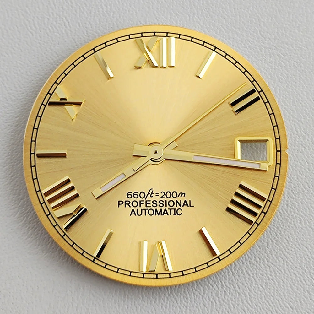 28.5mm NH35 dial Roman dial S Dial Modified Dial for NH35/NH36 Automatic Movement Watch accessories