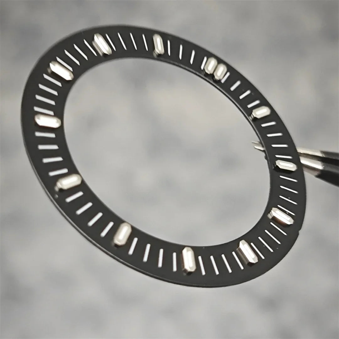 31mm Watch Dial Hollowed Out Surface Green Luminous Watch Faces Accessories Repair Parts NH70／NH35 / NH36 Movement