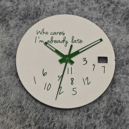 Modified Blue Log Hands + Watch Dial Set 28.5mm DIY Watch Faces Fits NH35/4R36 Movement Who Cares Lt's Already Late Accessories