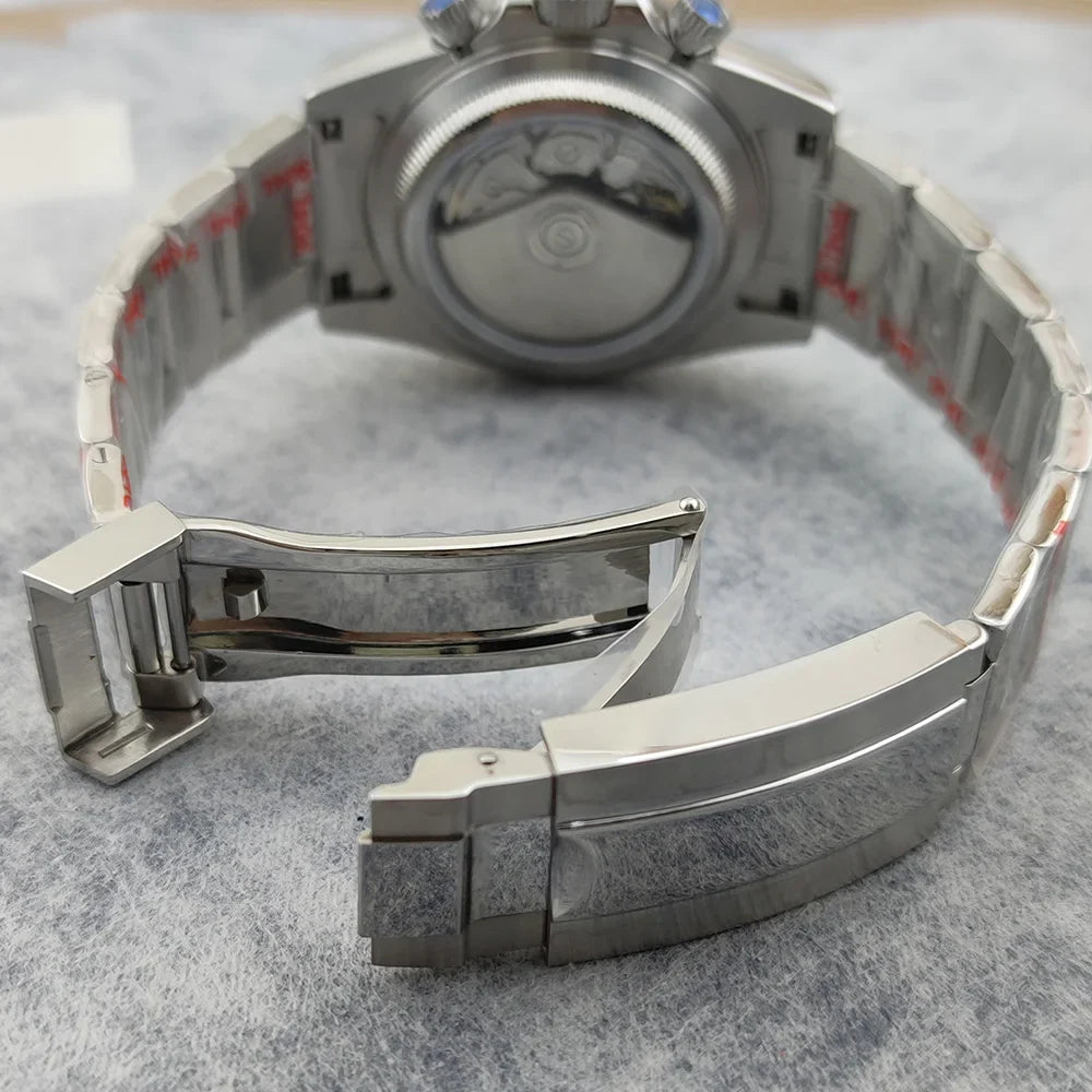 Oumashi Chronograph Automatic  ETA 7750 MOVT custom logo sapphire 40mm Daytona Panda Watch 5Bar