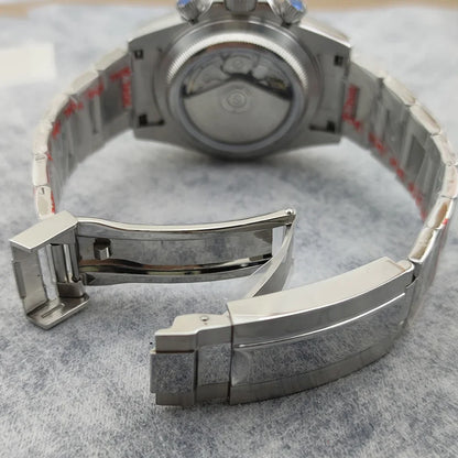 Oumashi Chronograph Automatic  ETA 7750 MOVT custom logo sapphire 40mm Daytona Panda Watch 5Bar