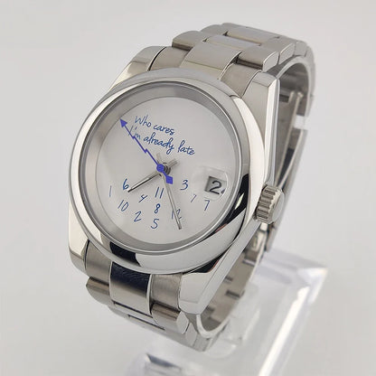 Special Dial Oyster Watch NH35  36mm/39mm Who cares im already late Sapphire Crystal  10bar
