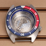 41mm Modified Turtle Watch Case Sapphire For Abalone/tuna mouth 6105 Captain Willard TMI NH35 NH36 NH38 4R Movement Stainless Steel Watch Accessories