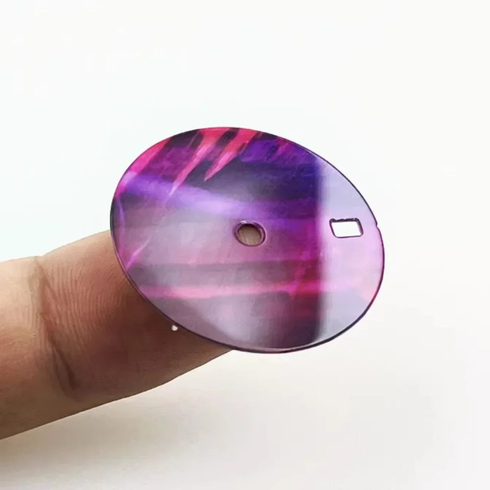 NH35 Dial 28.5mm Enamel Glossy Surface Retro Watch Dial for NH35/NH34 Movement Modification Watch Accessories