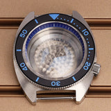 41mm Modified Turtle Watch Case Sapphire For Abalone/tuna mouth 6105 Captain Willard TMI NH35 NH36 NH38 4R Movement Stainless Steel Watch Accessories