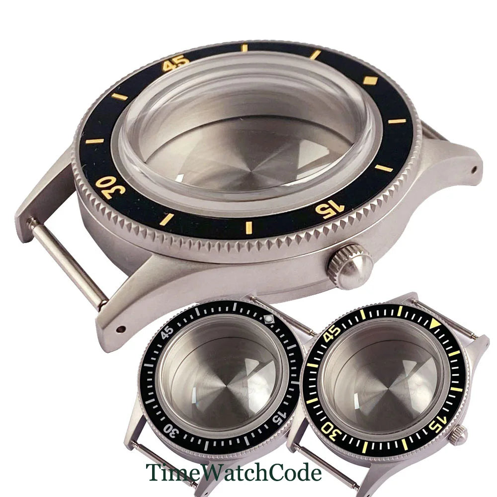 50 FATHOMS Real Bronze Watch Case Fit NH34 NH35 NH36 NH38 NH70 NH72 ETA2824 PT5000 SW200 Bow Sapphire Glass 20BAR Sandblast 40mm